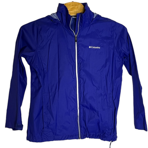 Columbia Blue Windbreaker‎ Size 1X with Hood